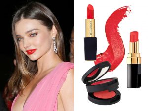 summer lipsticks miranda kerr coral red 300x225 - The Hottest Lipstick Colors - Find the Perfect Summer Shade