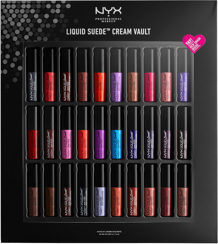 The Holiday Gift Guide For the Makeup Obsessed in Your Life NYX Liquid Suede Cream Lipstick Vault II - The Holiday Gift Guide For the Makeup Obsessed in Your Life