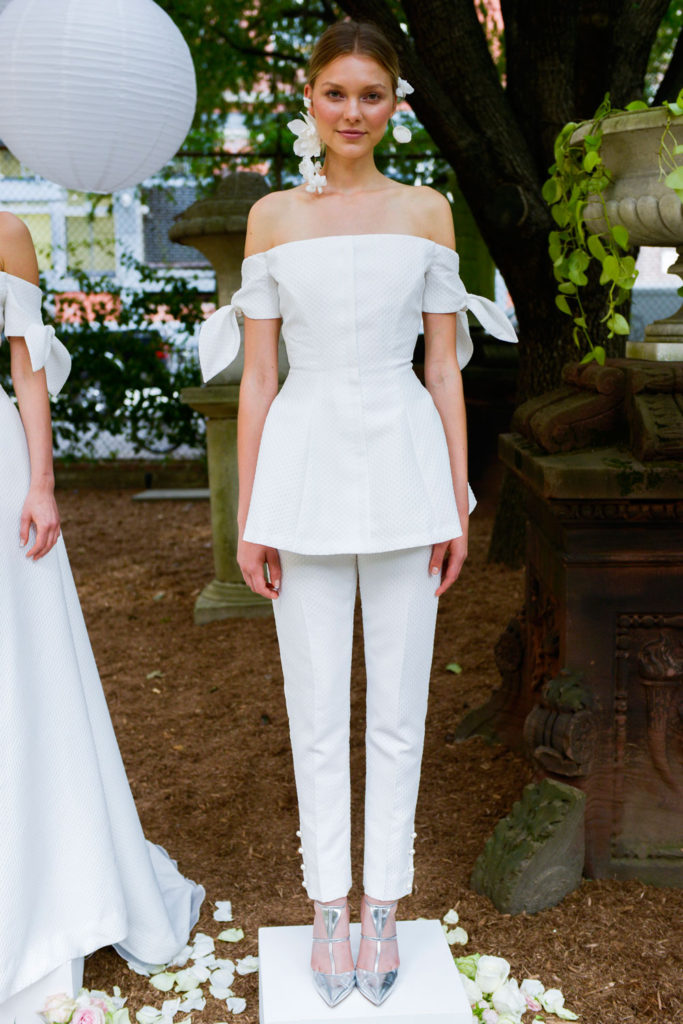 Wedding Trends - From Princess Capes to Polished Pants Lela Rose brd F18 028 683x1024 - Wedding Trends - From Princess Capes to Polished Pants