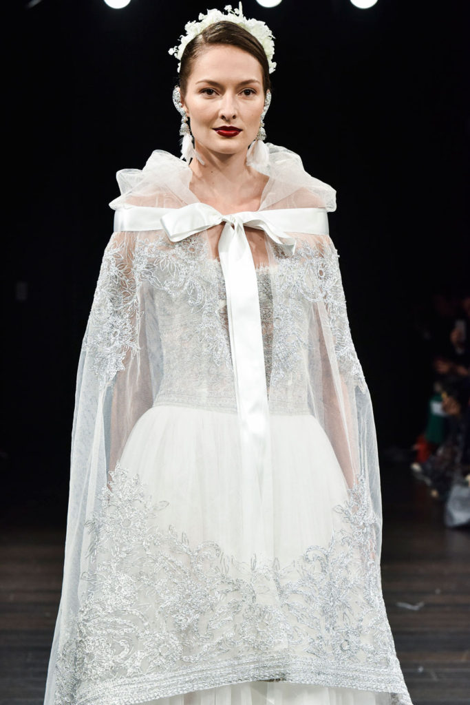 Wedding Trends - From Princess Capes to Polished Pants Naeem Khan brd F18 029 683x1024 - Wedding Trends - From Princess Capes to Polished Pants
