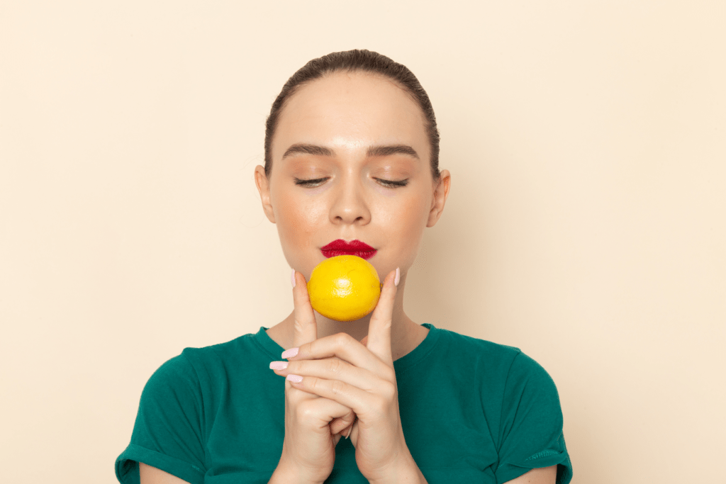 Pamper Yourself: The Best Homemade Face Masks rsz front view young attractive female dark green shirt blue jeans holding yellow lemon beige 1024x683 - Pamper Yourself: The Best Homemade Face Masks