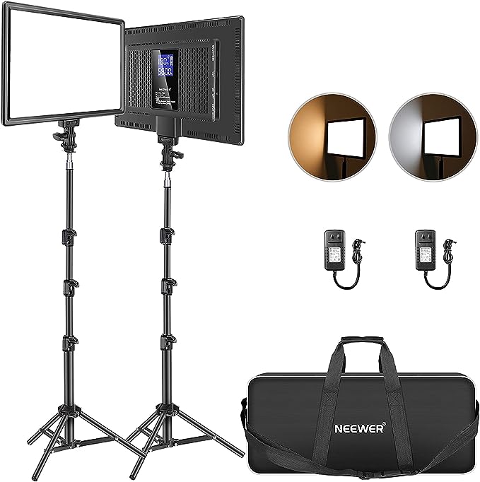 Neewer Led Video Light Panel Lighting Kit for Makeup Artists