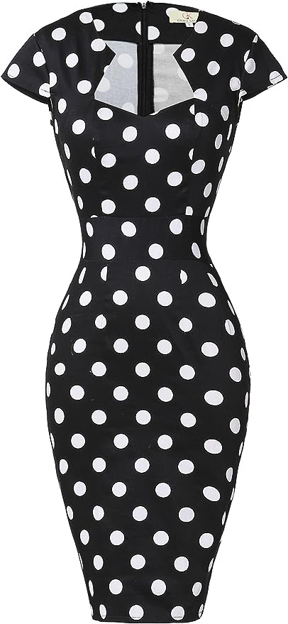 50s 60s Vintage Pencil Dress 