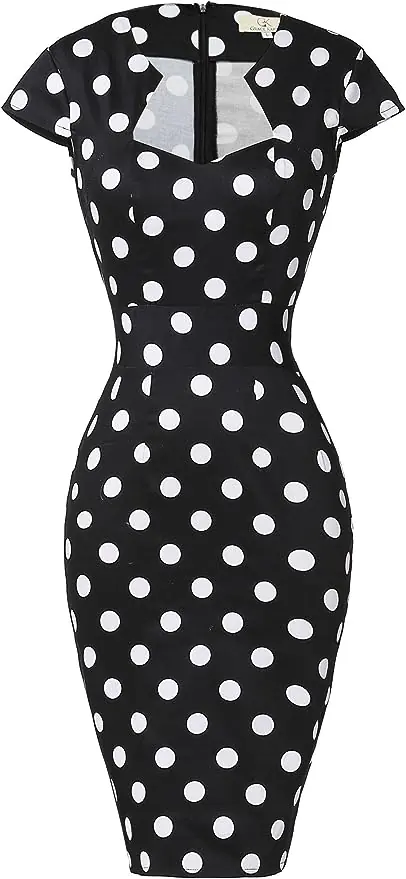 50s 60s Vintage Pencil Dress 