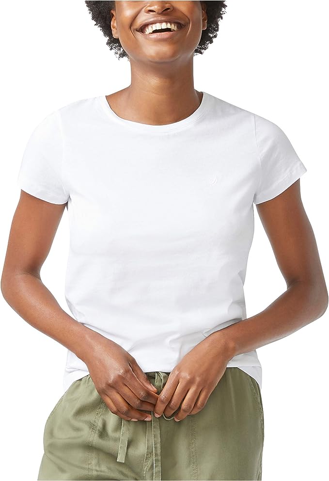 Nautica Women's Classic White T-Shirt