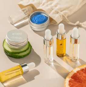 Organic Skincare Set in Refillable Packaging