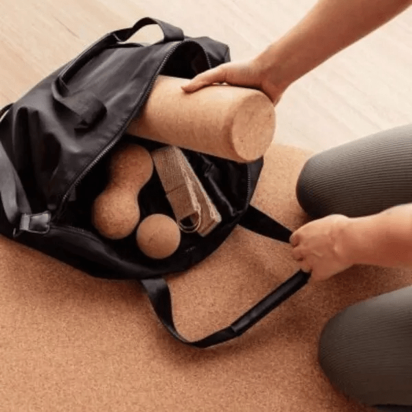 Bamboo or Cork-Based Yoga Accessories