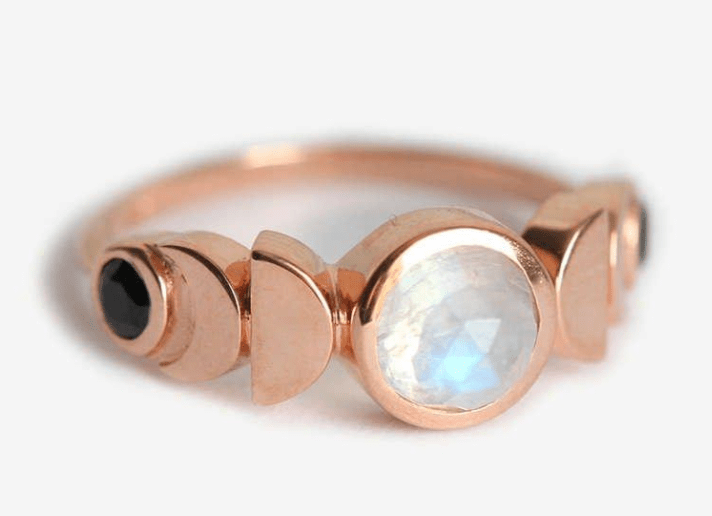 Unique gemstone engagement ring we’re loving