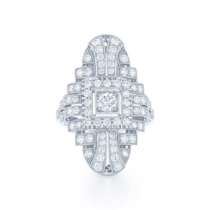 Classic round-cut engagement ring we’re loving