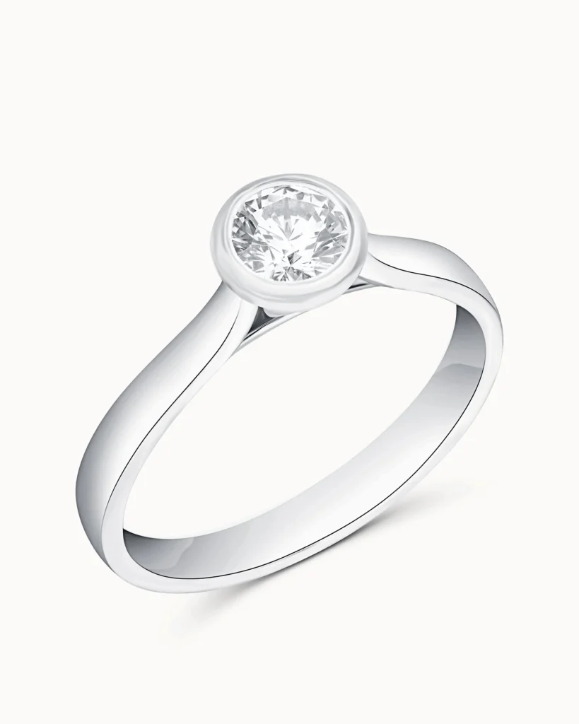 Timeless solitaire engagement ring we’re loving
