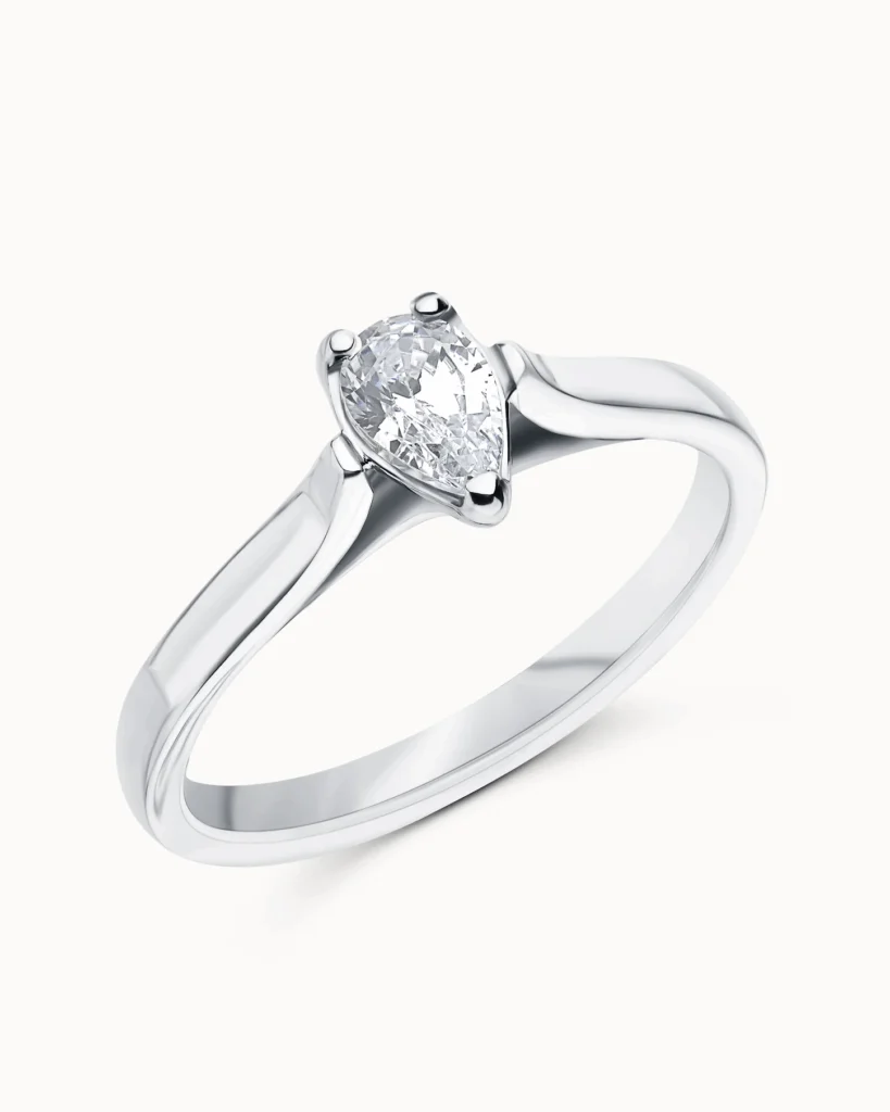 Timeless solitaire engagement ring we’re loving