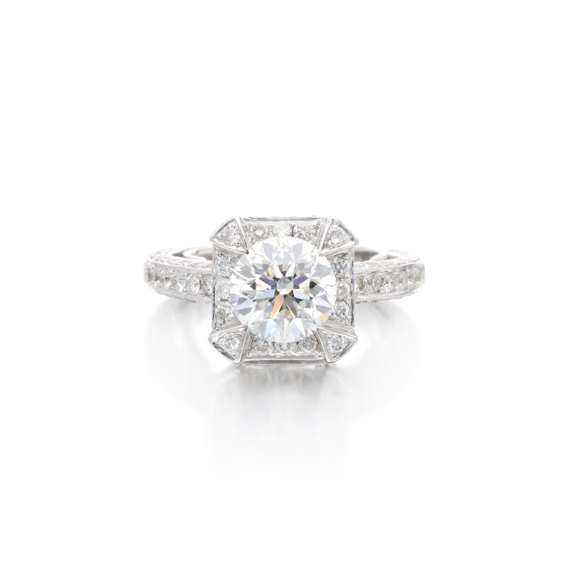 White Gold, 2.02ct Diamond and Diamond Ring