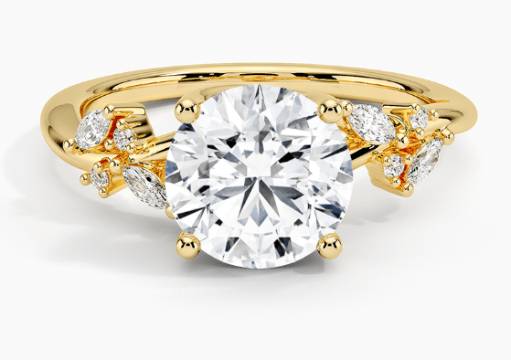 Arden Diamond Engagement Ring in 18K Yellow Gold