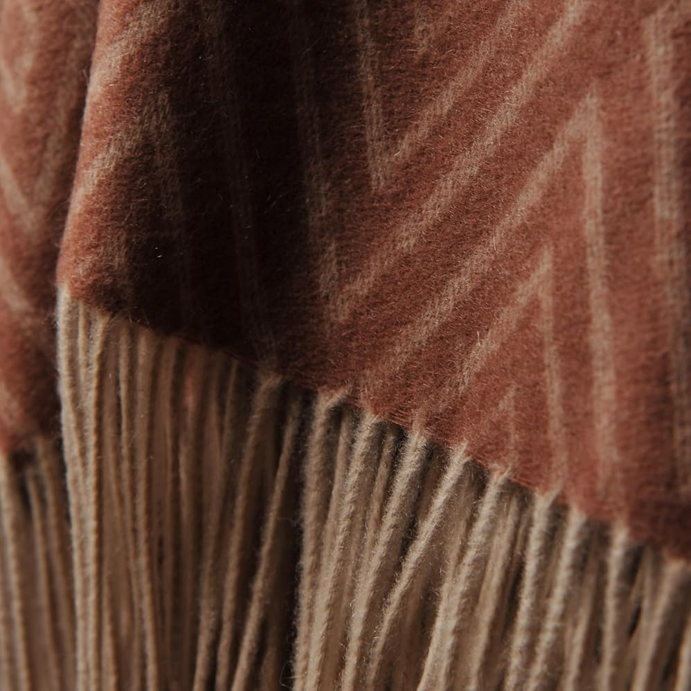 Premium Cashmere Throw Blanket with Fringe