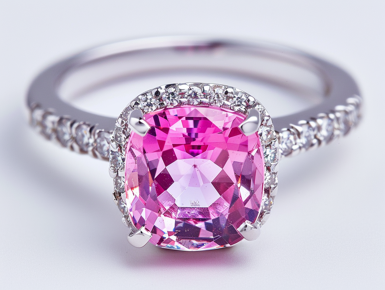 Pink diamond and ruby engagement rings — Cossèt Môi 2026