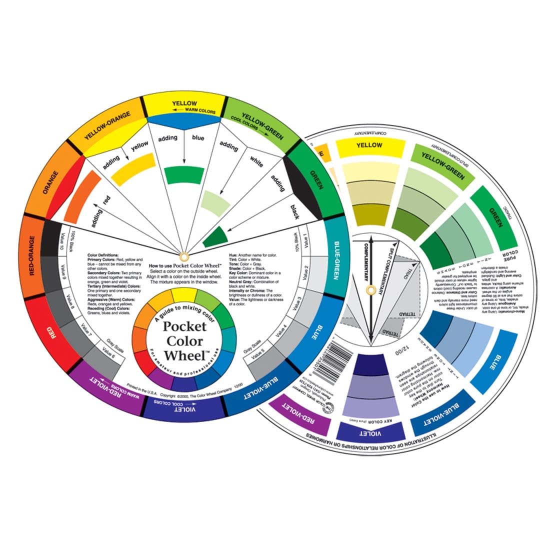 Mini artist color wheel