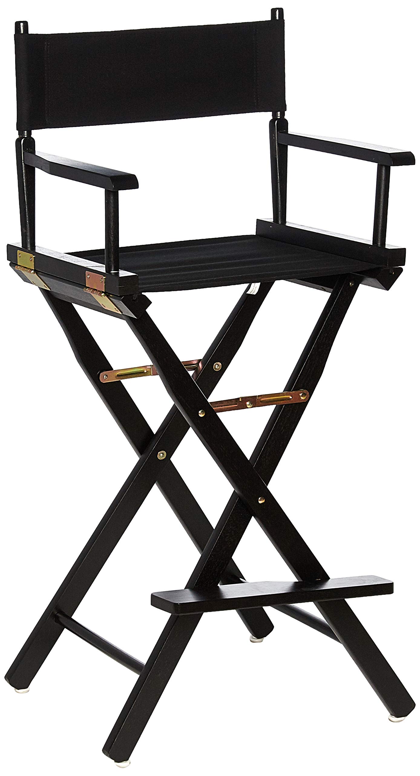 Casual Home director's chair, black frame and canvas, 30 inch bar height