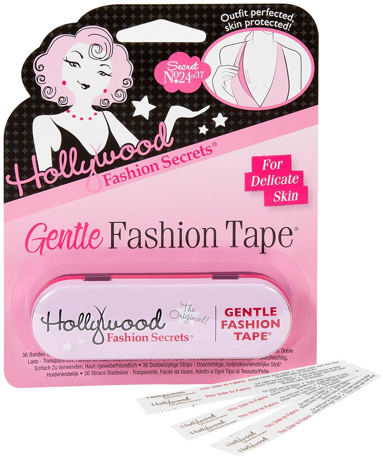 Hollywood Fashion Secrets gentle double-sided fashion tape, 36 strips
