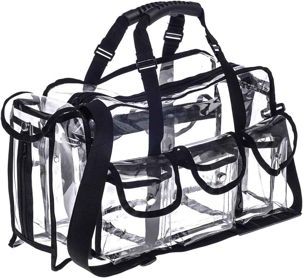 Jula Vance clear PVC makeup artist set bag