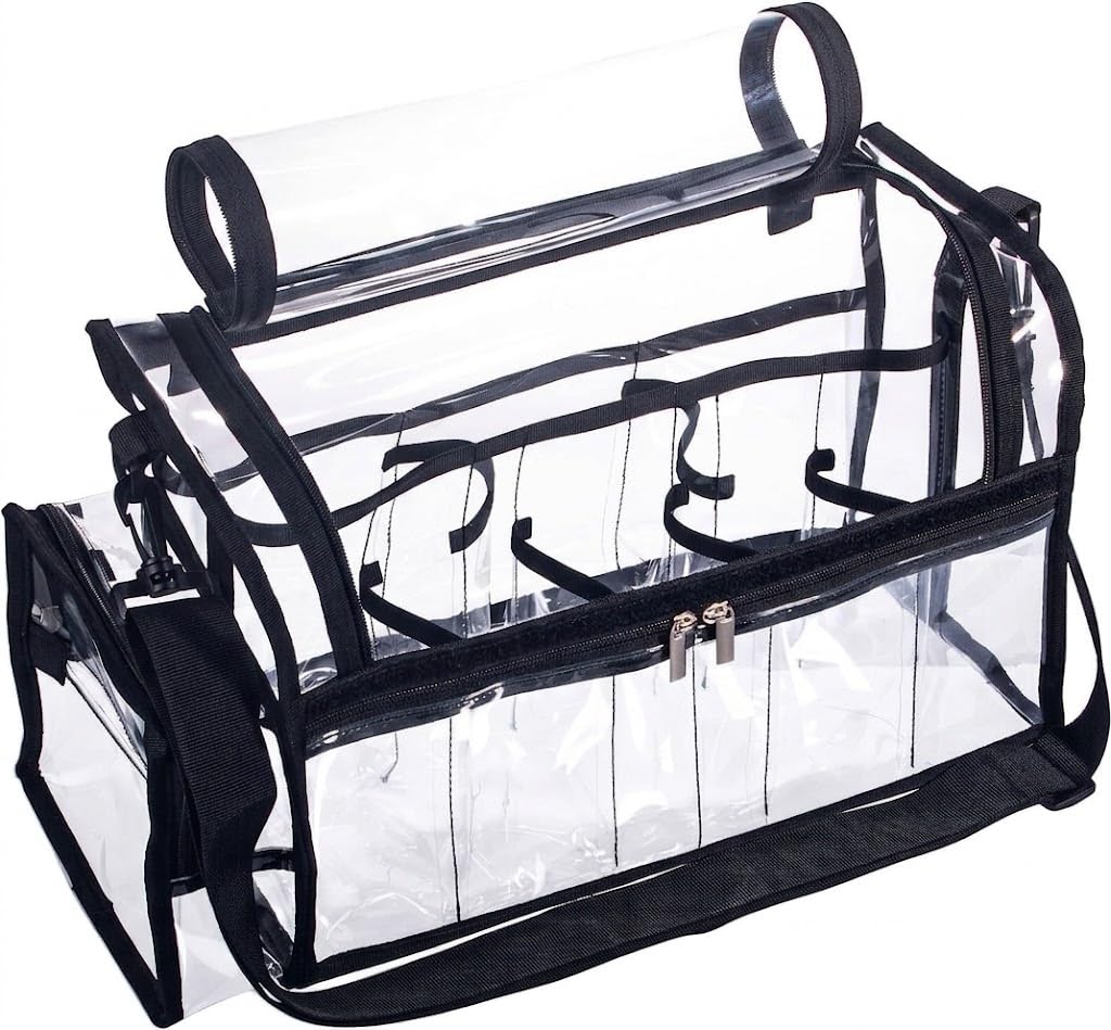Remobia Hicol free-standing clear PVC makeup artist set bag