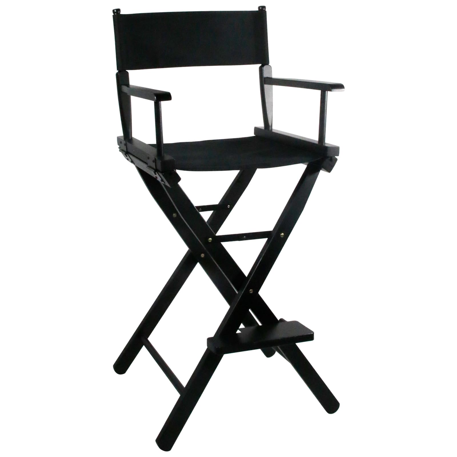 30 inch folding makeup artist chair with portable footrest